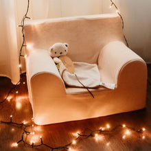 Încarcă imaginea în vizualizatorul Galerie, Fotoliu pentru Copii Crem, Catifea, TWINDECO Cream Velvet