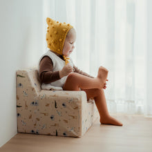 Încarcă imaginea în vizualizatorul Galerie, Fotoliu pentru Copii, Bej cu Animale, TWINDECO Beige/Animals