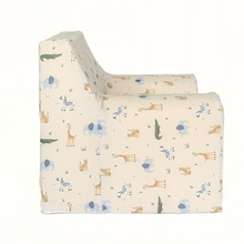 Încarcă imaginea în vizualizatorul Galerie, Fotoliu pentru Copii, Bej cu Animale, TWINDECO Beige/Animals