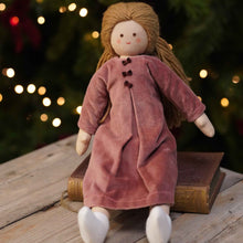 Încarcă imaginea în vizualizatorul Galerie, Twinkle Doll TWINDECO Old Pink Velvet, papusa textila, 35 cm