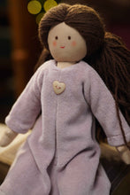Încarcă imaginea în vizualizatorul Galerie, Twinkle Doll TWINDECO Dusty Pink Velvet, papusa textila, 35 cm