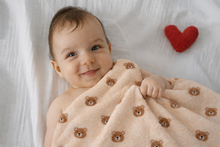 Încarcă imaginea în vizualizatorul Galerie, Păturică groasă Ursuleți, fleece, 90x70 cm, TWINDECO Teddy Bear blanket