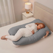 Încarcă imaginea în vizualizatorul Galerie, Pernă pentru Gravide 3 în 1 TWINDECO Maxim, 100% BUMBAC ORGANIC