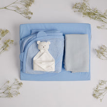Încarcă imaginea în vizualizatorul Galerie, Set Cadou pentru Nou-nascut Pernă Plan Înclinat, prosop 100x100 cm, păturică muselină simplă, minipăturică somn
