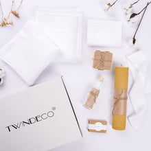 Încarcă imaginea în vizualizatorul Galerie, Set Trusou Botez fetiță/băiat, Muselină Albă cu dantelă TWINDECO Pure White Cotton Flower