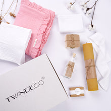 Încarcă imaginea în vizualizatorul Galerie, Set Trusou Botez Roz Muselină Dublată TWINDECO Pink Cotton Flower