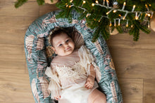 Încarcă imaginea în vizualizatorul Galerie, Baby Nest Jungle Verde, bumbac organic, TWINDECO Jungle