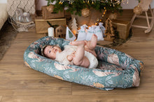 Încarcă imaginea în vizualizatorul Galerie, Baby Nest Jungle Verde, bumbac organic, TWINDECO Jungle