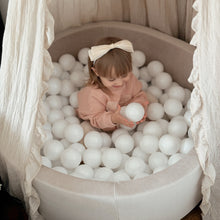 Încarcă imaginea în vizualizatorul Galerie, Piscină cu bile, Catifea Bej, 200 de bile, TWINDECO Beige Velvet