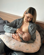 Încarcă imaginea în vizualizatorul Galerie, Pernă pentru alăptare, bumbac premium cu imprimeu, TWINDECO