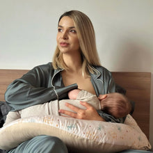 Încarcă imaginea în vizualizatorul Galerie, Pernă pentru alăptare, bumbac premium cu imprimeu, TWINDECO