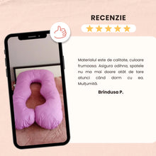 Încarcă imaginea în vizualizatorul Galerie, Pernă pentru Gravide 3 în 1 TWINDECO Maxim Mov, 100% BUMBAC ORGANIC