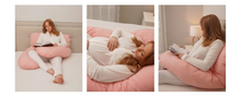 Încarcă imaginea în vizualizatorul Galerie, Pernă pentru Gravide 3 în 1 TWINDECO Maxim, 100% BUMBAC ORGANIC