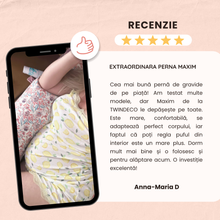 Încarcă imaginea în vizualizatorul Galerie, Pernă pentru Gravide 3 în 1 TWINDECO Maxim, 100% BUMBAC ORGANIC