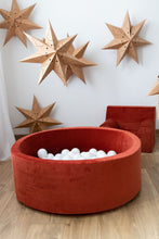 Încarcă imaginea în vizualizatorul Galerie, Piscină cu bile, Catifea Cărămiziu, 200 de bile, TWINDECO Rusty