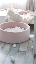 Încarcă imaginea în vizualizatorul Galerie, Piscină cu Bile, Catifea Roz Pudrat, 200 de bile, TWINDECO Dusty Pink Velvet