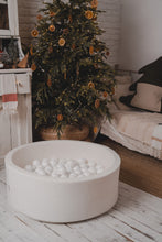 Încarcă imaginea în vizualizatorul Galerie, Piscină cu bile, Catifea Albă, 200 de bile, White Christmas, Velvet, TWINDECO