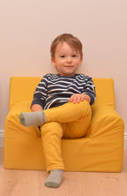 Încarcă imaginea în vizualizatorul Galerie, Fotoliu pentru Copii Galben, Bumbac, TWINDECO Yellow Kids Armchair
