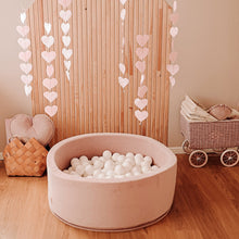 Încarcă imaginea în vizualizatorul Galerie, Piscină cu Bile, Catifea Roz Pudrat, 200 de bile, TWINDECO Dusty Pink Velvet