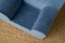 Încarcă imaginea în vizualizatorul Galerie, Fotoliu pentru Copii Albastru TWINDECO Blue Velvet