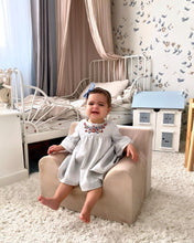 Încarcă imaginea în vizualizatorul Galerie, Fotoliu pentru Copii Bej, Catifea, TWINDECO Beige Velvet