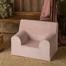 Încarcă imaginea în vizualizatorul Galerie, Fotoliu pentru Copii Roz pudrat Catifea TWINDECO Dusty Pink
