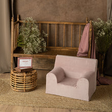 Încarcă imaginea în vizualizatorul Galerie, Fotoliu pentru Copii Roz pudrat Catifea TWINDECO Dusty Pink