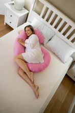 Încarcă imaginea în vizualizatorul Galerie, Set Cadou Gravide Pernă Gravide și Alăptat + Baby Nest cu Volănașe