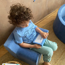 Încarcă imaginea în vizualizatorul Galerie, Fotoliu pentru Copii Albastru, Catifea, TWINDECO Blue Velvet