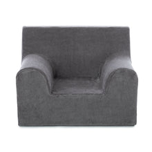 Încarcă imaginea în vizualizatorul Galerie, Fotoliu pentru Copii Gri, Catifea, TWINDECO Grey Velvet