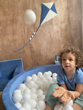 Încarcă imaginea în vizualizatorul Galerie, Piscină cu bile, Catifea, Albastru, 200 de bile, TWINDECO Blue Velvet