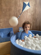 Încarcă imaginea în vizualizatorul Galerie, Piscină cu bile, Catifea, Albastru, 200 de bile, TWINDECO Blue Velvet