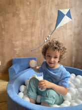 Încarcă imaginea în vizualizatorul Galerie, Piscină cu bile, Catifea, Albastru, 200 de bile, TWINDECO Blue Velvet