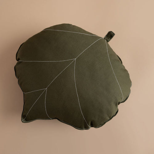 Pernă decorativă frunză verde