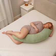 Încarcă imaginea în vizualizatorul Galerie, Pernă Gravide și Alăptat 2 in 1 TWINDECO Grande Verde Mentă