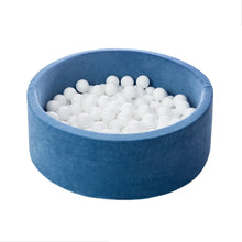 Încarcă imaginea în vizualizatorul Galerie, Piscină cu bile, Catifea, Albastru, 200 de bile, TWINDECO Blue Velvet