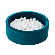 Încarcă imaginea în vizualizatorul Galerie, Piscină cu bile, Catifea, Albastru Petrol, 200 de bile, TWINDECO Petrol Velvet