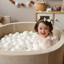 Încarcă imaginea în vizualizatorul Galerie, Piscină cu bile, Catifea Bej, 200 de bile, TWINDECO Beige Velvet