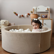 Încarcă imaginea în vizualizatorul Galerie, Piscină cu bile, Catifea Bej, 200 de bile, TWINDECO Beige Velvet