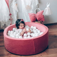 Încarcă imaginea în vizualizatorul Galerie, Piscină cu bile, Catifea Roz Antic, 200 de bile, TWINDECO Antique Pink Velvet