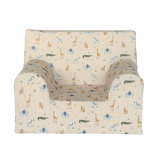 Încarcă imaginea în vizualizatorul Galerie, Fotoliu pentru Copii, Bej cu Animale, TWINDECO Beige/Animals

