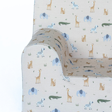 Încarcă imaginea în vizualizatorul Galerie, Fotoliu pentru Copii, Bej cu Animale, TWINDECO Beige/Animals
