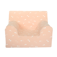 Încarcă imaginea în vizualizatorul Galerie, Fotoliu pentru Copii, Roz cu Inimioare, TWINDECO Pink Hearts
