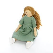 Încarcă imaginea în vizualizatorul Galerie, Twinkle Doll TWINDECO Muselina Mint, papusa textila, 35 cm
