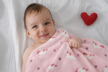 Încarcă imaginea în vizualizatorul Galerie, Păturică groasă Unicorni, fleece, 90x70 cm, TWINDECO Unicorns blanket
