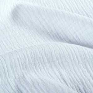 Păturică muselină Albastră, 120x100cm, TWINDECO Blue Cotton Flower