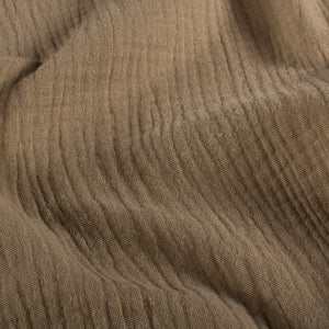 Păturică muselină Maro, 120x100cm, TWINDECO Brown Cotton Flower