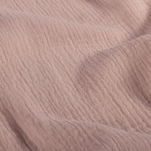 Păturică muselină Roz Antic, 120x100cm, TWINDECO Old Pink Cotton Flower