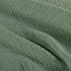 Păturică muselină Verde Mentă, 120x100cm, TWINDECO Mint Cotton Flower