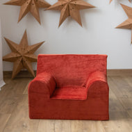 Fotoliu pentru Copii Cărămiziu, Catifea, TWINDECO Rusty Velvet